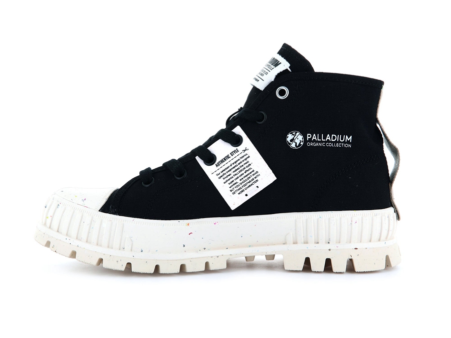 Palladium Pallashock Mid Organic Svarta | PIN348VN