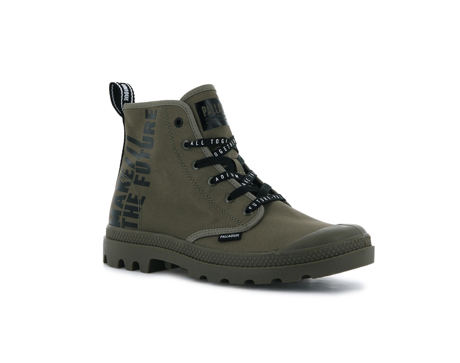 Palladium Pampa Hi Future Gröna | LSJ4918UH