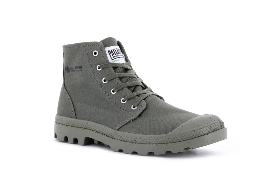 Palladium Pampa Hi Organic Ii Gröna | BDD861TJ