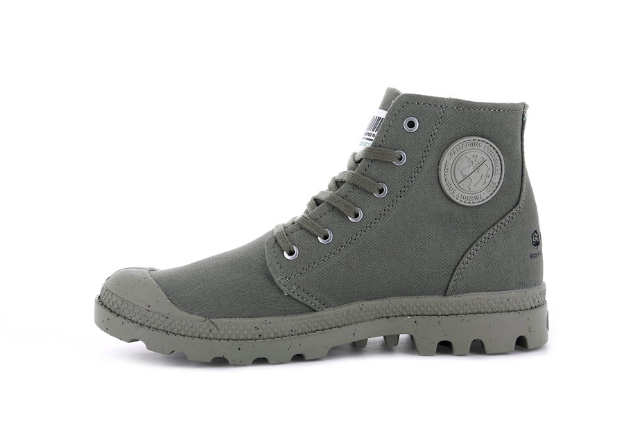 Palladium Pampa Hi Organic Ii Gröna | BDD861TJ