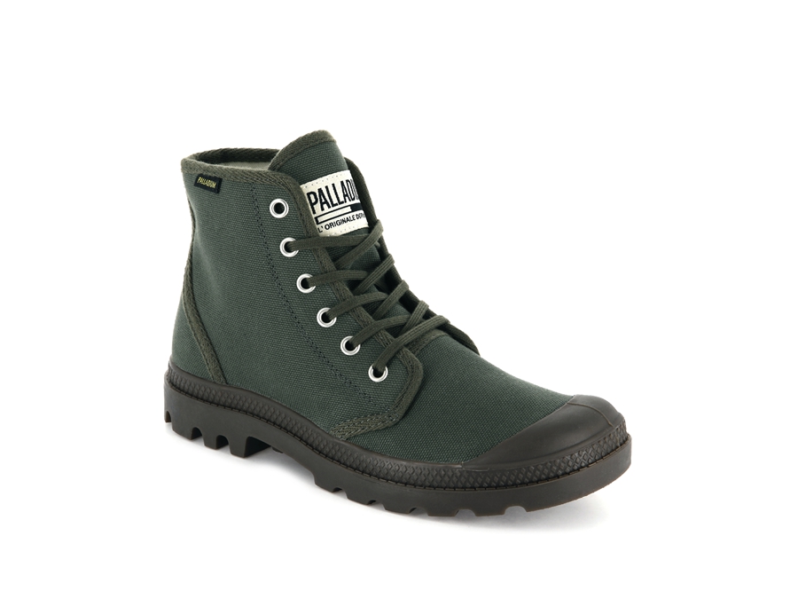 Palladium Pampa Hi Originale Olivgröna Svarta | IKK9612XJ