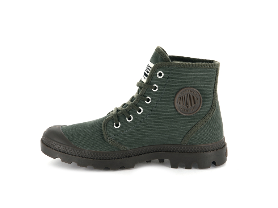 Palladium Pampa Hi Originale Olivgröna Svarta | IKK9612XJ