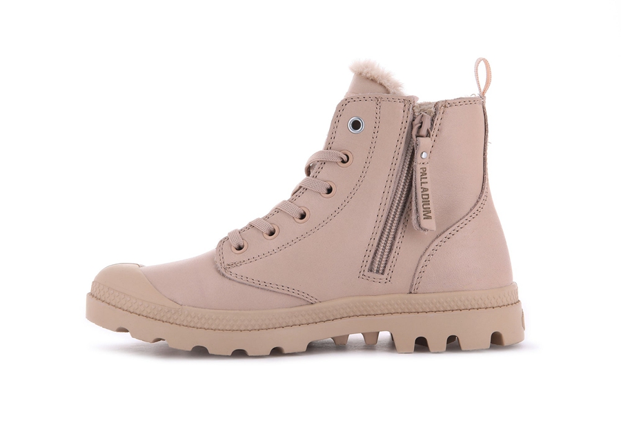 Palladium Pampa Hi Zip Läder S Rosa | CNJ932MX