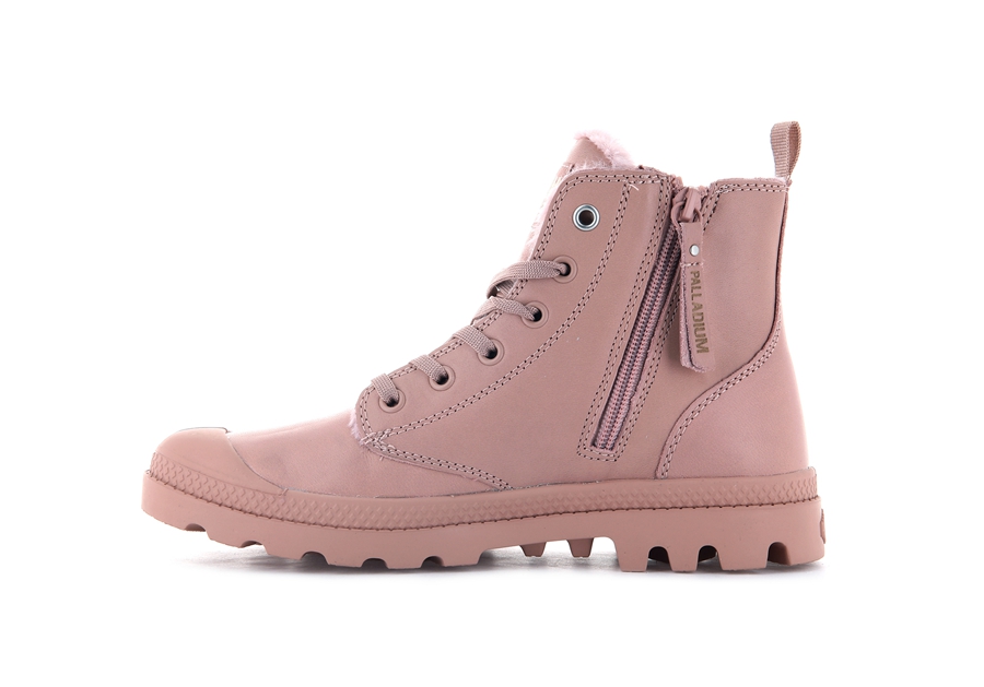 Palladium Pampa Hi Zip Läder S Rosa | HHK1318ZH