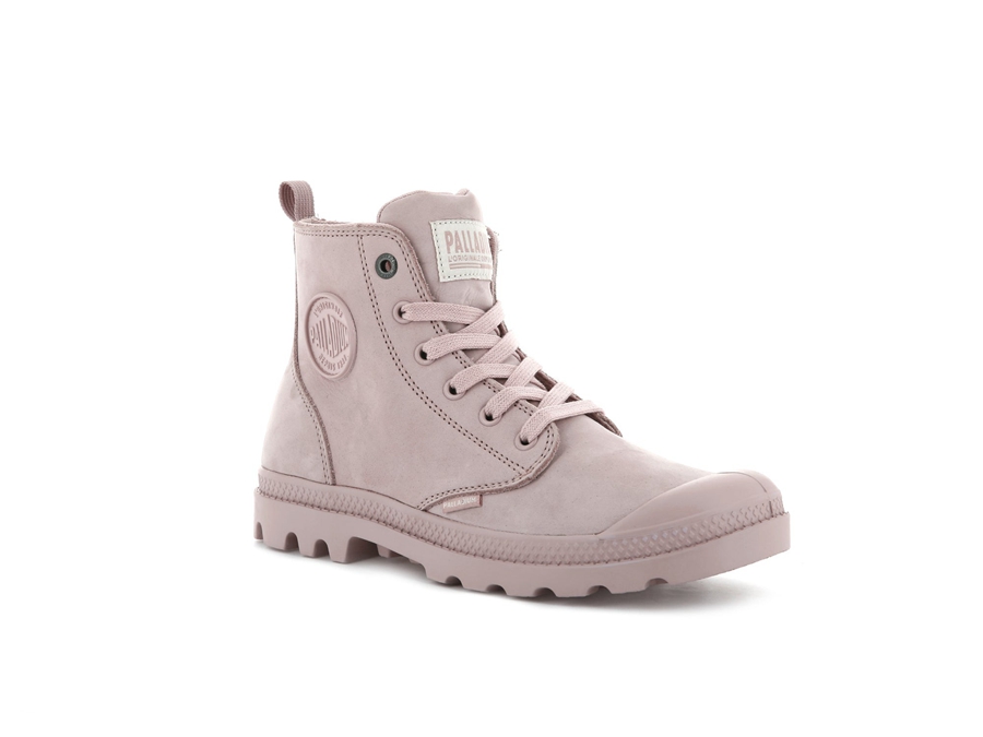 Palladium Pampa Hi Zip Nubuck Rosa | VEU764HS