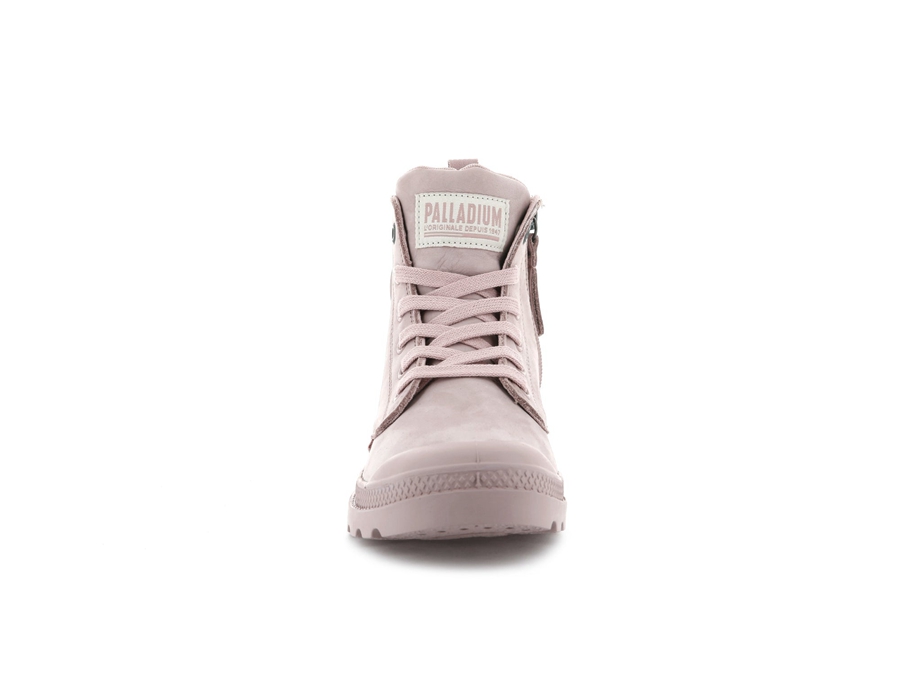 Palladium Pampa Hi Zip Nubuck Rosa | VEU764HS