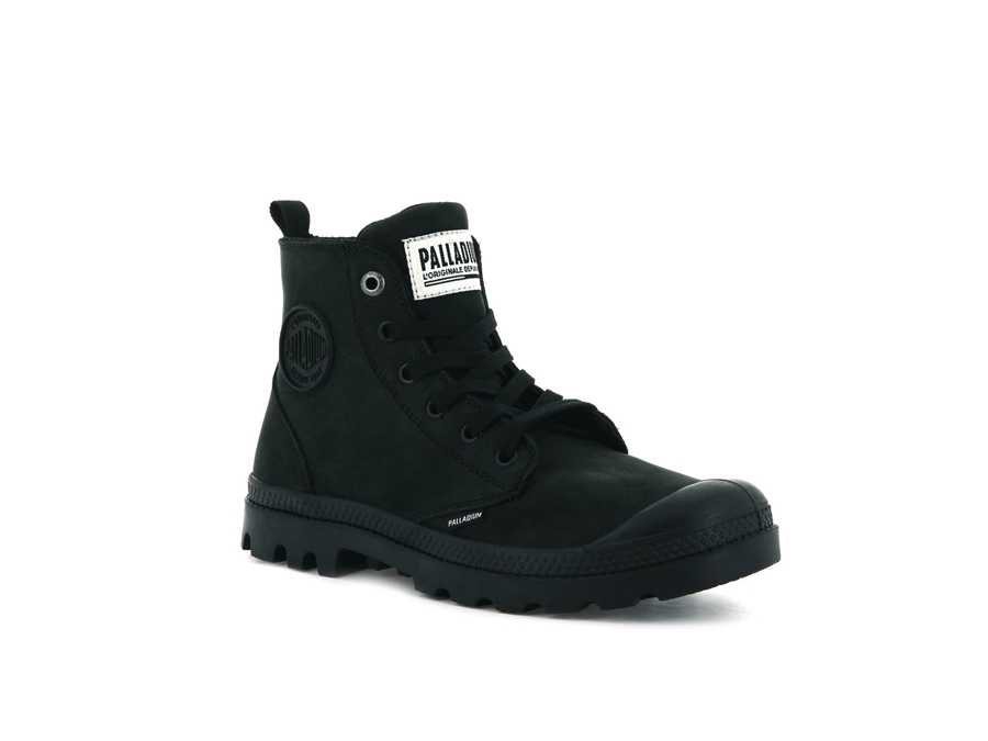 Palladium Pampa Hi Zip Nubuck Svarta | ACA9798CB