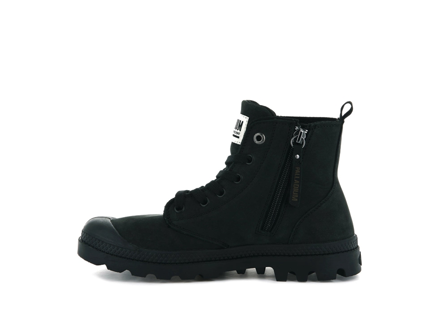 Palladium Pampa Hi Zip Nubuck Svarta | ACA9798CB