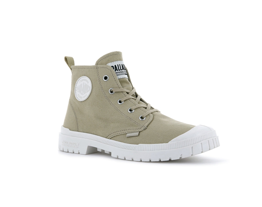 Palladium Pampa Sp20 Hi Canvas Gröna | ZRP6552CC