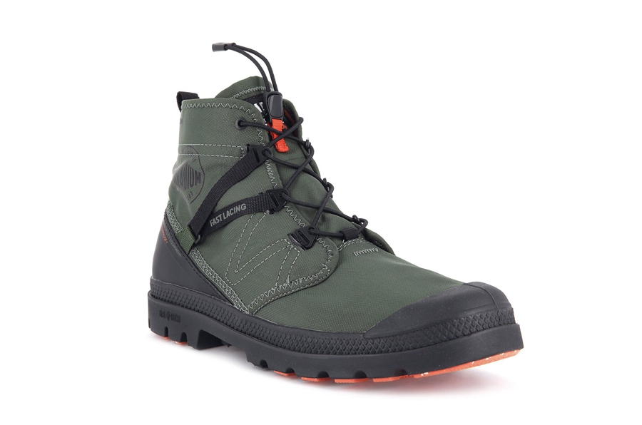 Palladium Pampa Travel Lite+ Vattentäta Olivgröna | IQM3078GH