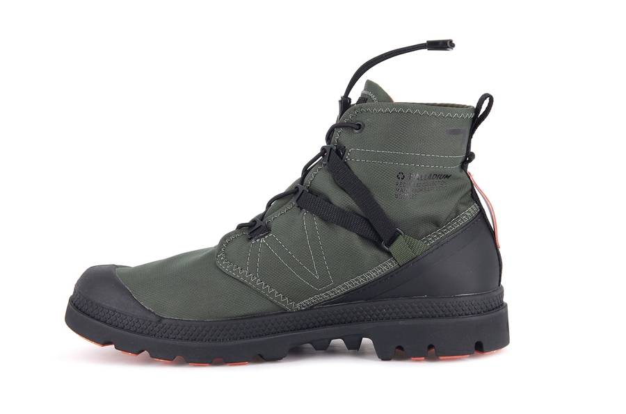 Palladium Pampa Travel Lite+ Vattentäta Olivgröna | IQM3078GH