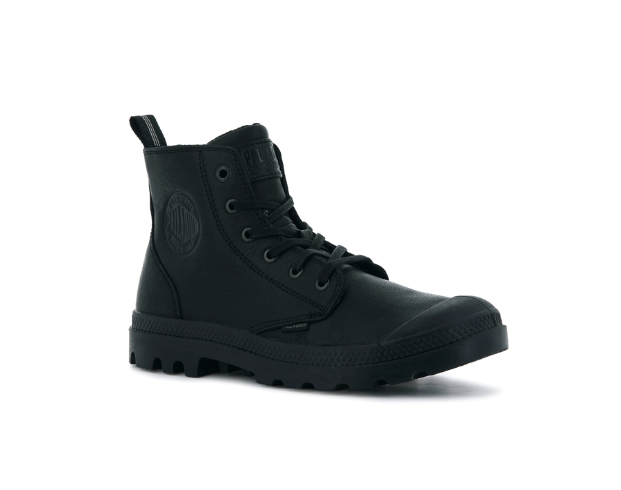 Palladium Pampa Zip Läder Ess Svarta | BCH684AG