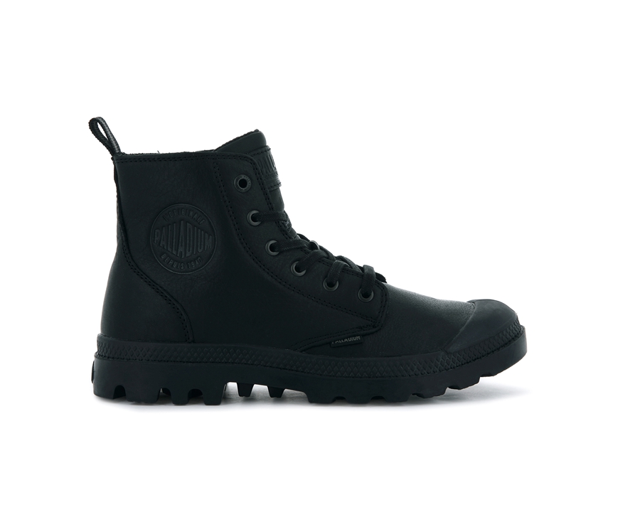 Palladium Pampa Zip Läder Ess Svarta | BCH684AG