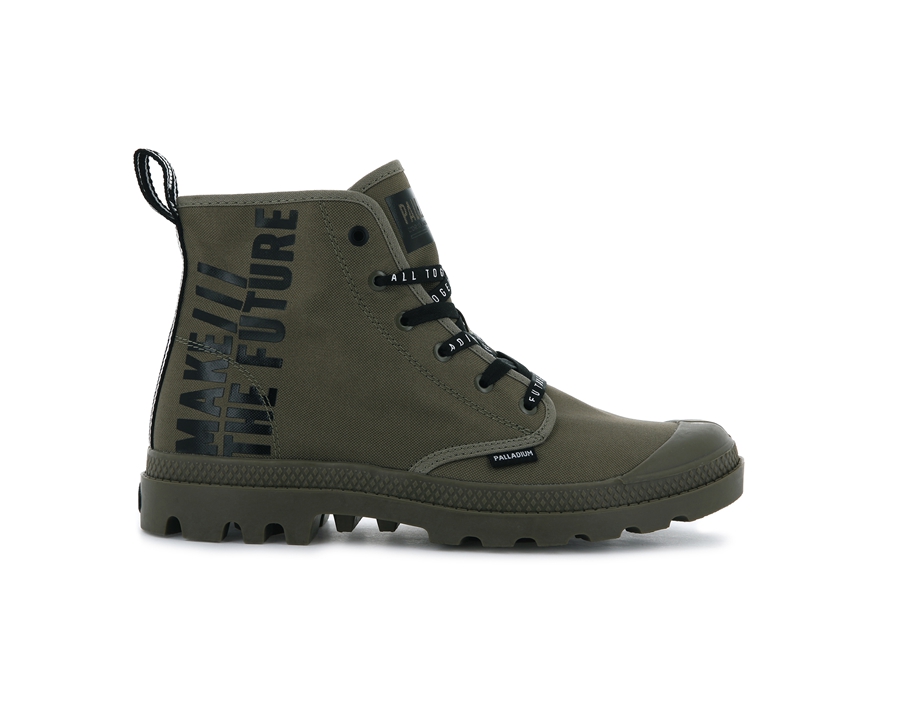 Palladium Pampa Hi Future Gröna | BQL226DF