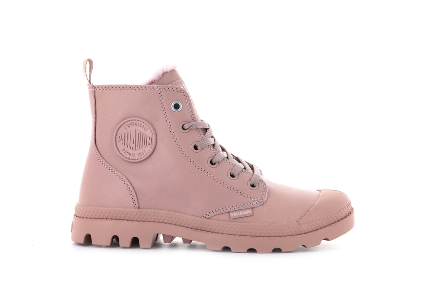 Palladium Pampa Hi Zip Läder S Rosa | HHK1318ZH