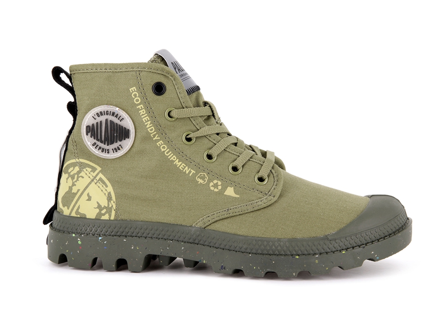 Palladium Pampa Organic Metro Gröna | AYQ4120UC